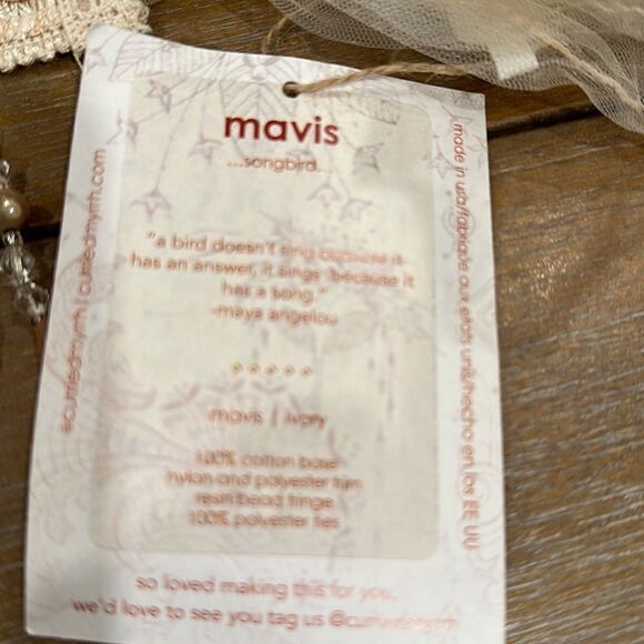 Free People x Curried Myrrh Mavis Soft Beaded Headband - Rare - Picture 7 of 12